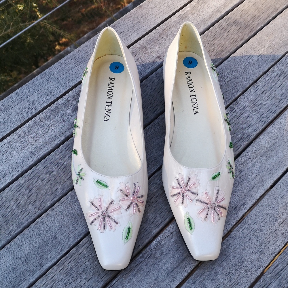 Ramon Tenza flowered low-heeled pumps